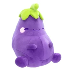 Toynk MochiOshis Eggplant 10-Inch Character Plush Toy | Murasaki Nasukkoshi
