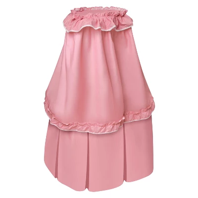 Badger Basket Kisses Rocking Doll Bassinet - Pink/White - Image 3