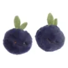Ebba Mini Blueberry Rattle & Crinkle Set Precious Produce Adorable Baby Stuffed Animal Blue 4"