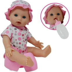The New York Doll Collection 12 Inch Drink And Wet Potty Training Baby Doll