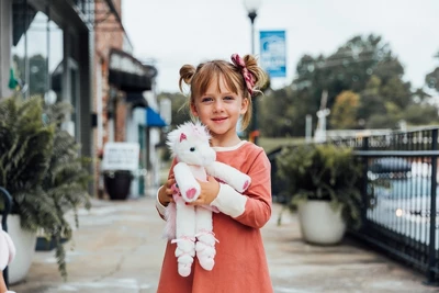 Bearington Dreamer White Plush Unicorn Stuffed Animal Ballerina In Pink Ballet Outfit, 14 Inches - Image 2