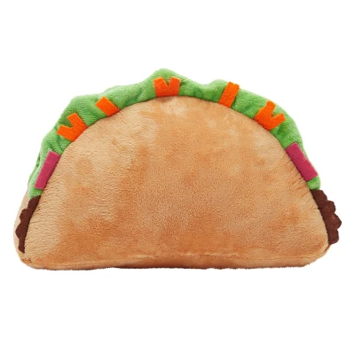 Smiley Soft Taco Stuffed Animal, Comfort Food Plush Toys For Gifts, Collectibles (Brown, 10 In) - Image 7