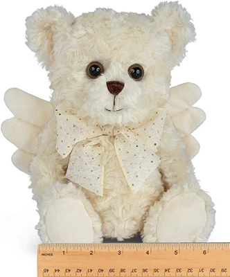 Bearington Peace Plush Stuffed Animal Angel Teddy Bear, 12" - Image 3