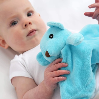 JumpOff Jo - 3-Piece Set, Swaddle Blanket, Security Bear, Monthly Photo Cards - Image 3