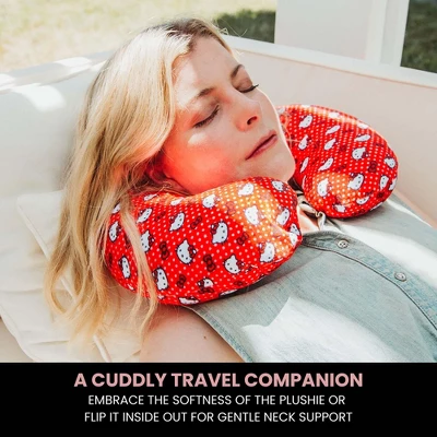 Surreal Entertainment Sanrio Hello Kitty Reversible Neck Roll Pillow And Plush Toy - Image 4