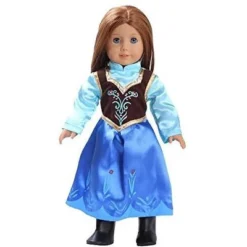Dress Along Dolly Anna Frozen Inspired Outfit For American Girl Doll