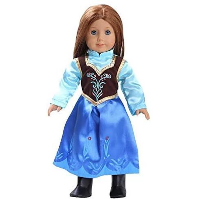 Dress Along Dolly Anna Frozen Inspired Outfit For American Girl Doll
