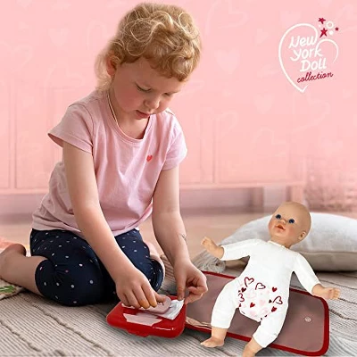 The New York Doll Collection Baby Doll Diaper Bag Set With Accessories - Image 2