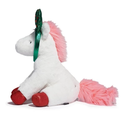 FAO Schwarz Pony With Tree Headband 12" Stuffed Animal - Image 3