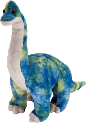 Wild Republic Dinosauria Mini Brachiosaurus Stuffed Animal, 10 Inches