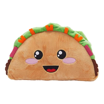 Smiley Soft Taco Stuffed Animal, Comfort Food Plush Toys For Gifts, Collectibles (Brown, 10 In) - Image 6