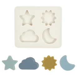 Hudson Baby Infant And Toddler Silicone Puzzle Board, Sun Moon, One Size