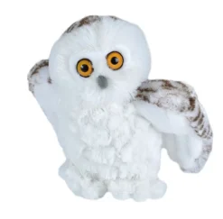 Wild Republic Cuddlekins Mini Snowy Owl Stuffed Animal, 8 Inches
