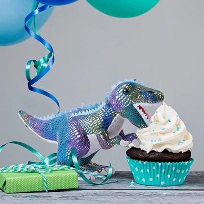 BUILD ME Stuffed Animal Set Of 4 - 12" Soft Dinosaur Plush Toys For Boys And Girls - Image 2