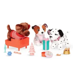 Glitter Girls Cocoa & Holiday Pup Playset For 14" Dolls
