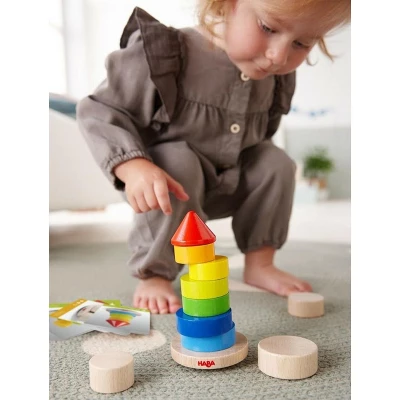 HABA Wobbly Tower Stacking Game (Made In Germany) - Image 6